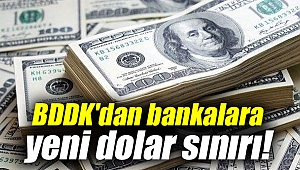 BDDK'dan bankalara yeni dolar sınırı!