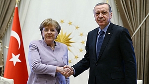 Cumhurbaşkanı Erdoğan, Merkel'le görüştü