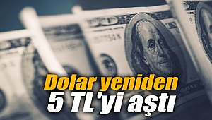 Dolar yeniden 5 TL'yi aştı