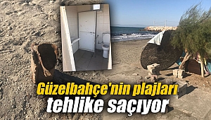 Güzelbahçe'nin plajları tehlike saçıyor