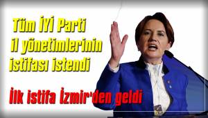 İlk istifa İzmir'den geldi