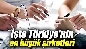 İşte Türkiye'nin en büyük şirketleri