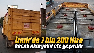 İzmir'de 7 bin 200 litre kaçak akaryakıt ele geçirildi
