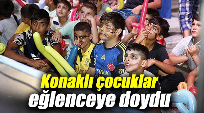 Konaklı çocukların keyifli zamanı