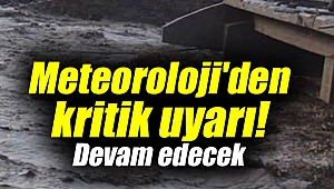 Meteoroloji'den kritik uyarı!
