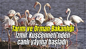 Tarım ve Orman Bakanlığı İzmir Kuşcenneti’nden canlı yayına başladı