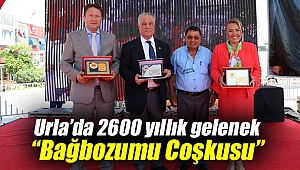 Urla’da 2600 yıllık gelenek “Bağbozumu Coşkusu” yaşandı