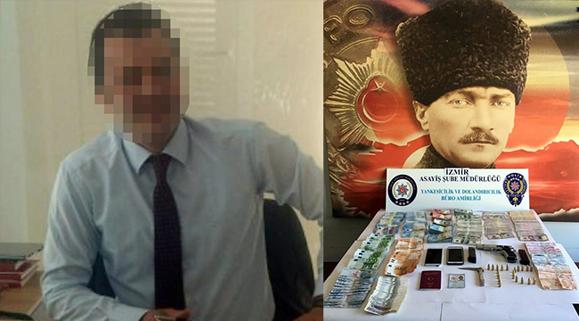 Dolandırıcı banka müdürü iş üzerinde yakalandı!