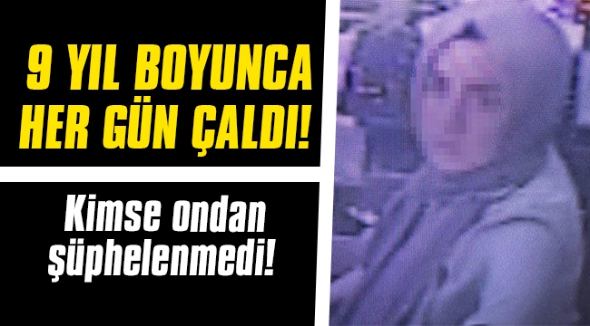 9 yıl boyunca her gün çaldı!