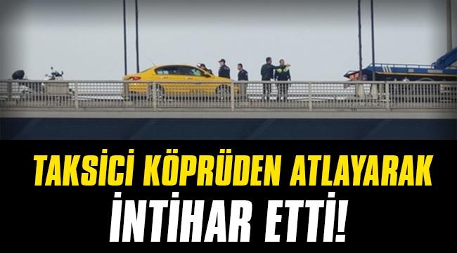 Taksici, aracını durdurdu ve köprüden kendini attı