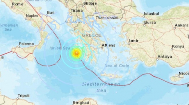 Yunanistan'da deprem! 6.9 şiddetinde deprem meydana geldi