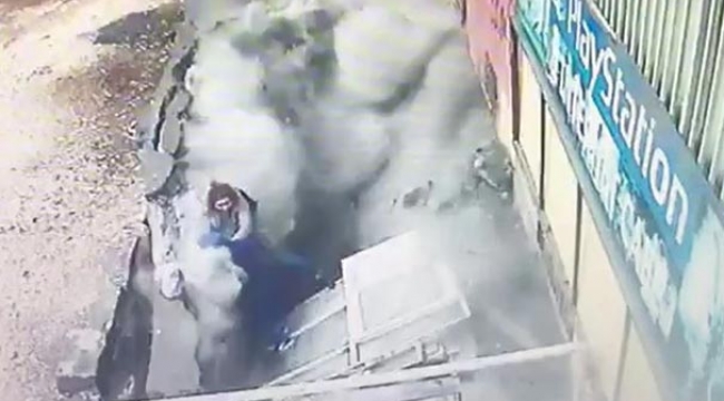 Yürüdükleri yol çöktü! İki kadın için düştü