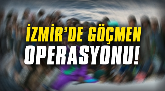 İzmir'de 59 düzensiz göçmen yakalandı