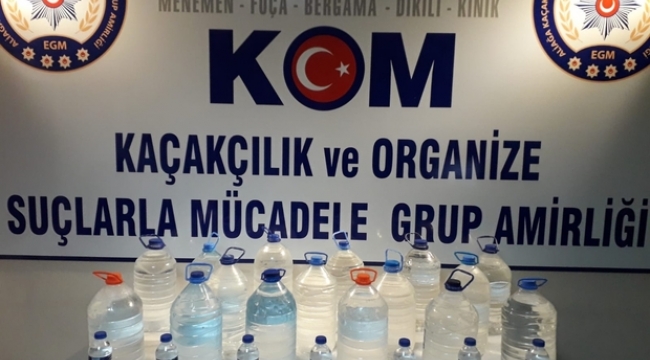 İzmir’de sahte rakı operasyonu