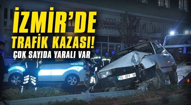 İzmir'de trafik kazası: 7 yaralı