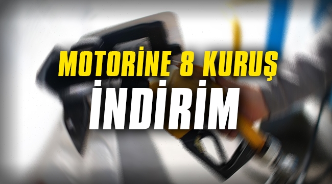 Motorine 8 kuruş indirim