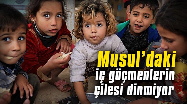 Musul'daki iç göçmenlerin çilesi dinmiyor