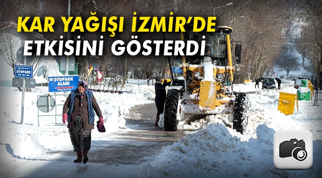 Kar yağışı İzmir'de etkisini gösterdi