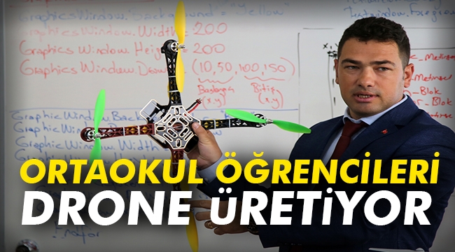 Ortaokul öğrencileri drone üretiyor