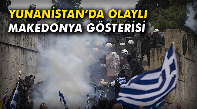 Yunanistan'da olaylı 'Makedonya' gösterisi