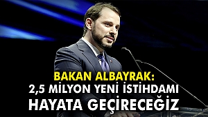 Bakan Albayrak: 2,5 milyon yeni istihdamı hayata geçireceğiz