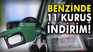 Benzinde 11 kuruş indirim