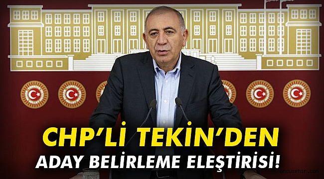 CHP'li Tekin'den aday belirleme eleştirisi