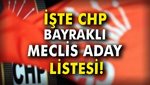İŞTE CHP BAYRAKLI MECLİS ADAY LİSTESİ