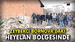 Zeybekci, Bornova'daki heyelan bölgesinde