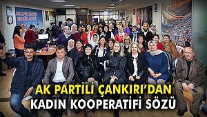 AK Partili Çankırı’dan kadın kooperatifi sözü