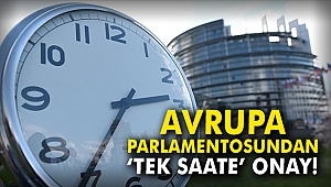 Avrupa Parlamentosundan 'tek saate' onay