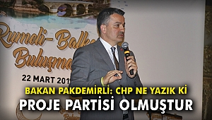 Bakan Pakdemirli: CHP ne yazık ki proje partisi olmuştur