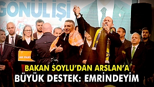 Bakan Soylu'dan Arslan'a destek: Emrindeyim