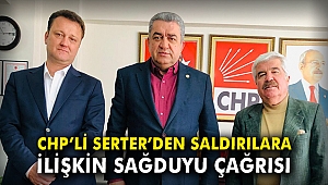 CHP'li Serter'den saldırılara ilişkin sağduyu çağrısı