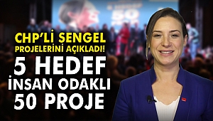 CHP Sengel projelerini açıkladı: 5 hedef, insan odaklı 50 proje