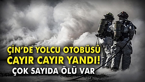 Çin’de çift katlı yolcu otobüsü cayır cayır yandı! Çok sayıda ölü var