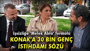 MELEK BAŞKAN'DAN GENÇLERE 30 BİN İSTİHDAM SÖZÜ