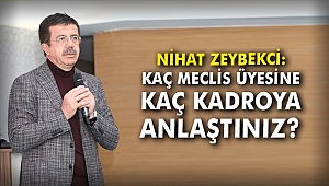 Nihat Zeybekci: Kaç meclis üyesine, kaç kadroya anlaştınız?