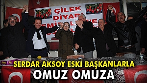 Serdar Aksoy eski başkanlarla omuz omuza