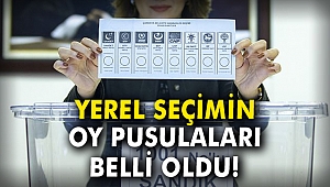 Yerel seçimin oy pusulaları belli oldu