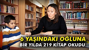 6 yaşındaki oğluna bir yılda 219 kitap okudu