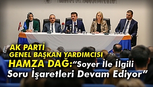 AK Parti Genel Başkan Yardımcısı Dağ: “Soyer İle İlgili Soru İşaretleri Devam Ediyor”
