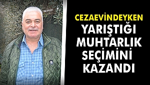Cezaevindeyken yarıştığı muhtarlık seçimini kazandı