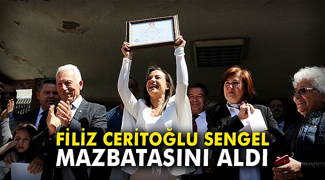 Filiz Ceritoğlu Sengel, mazbatasını aldı