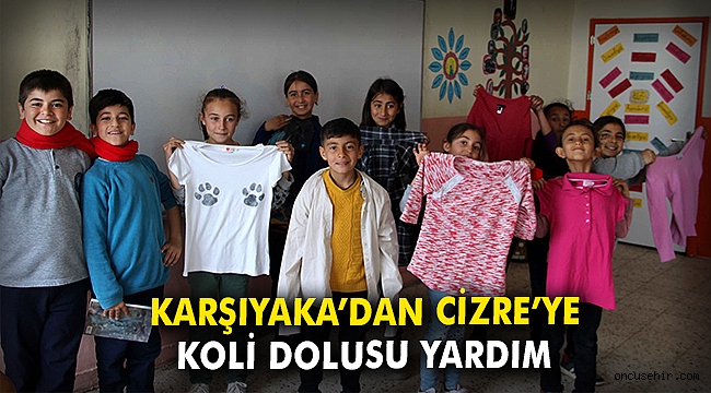 Karşıyaka’dan Cizre’ye koli dolusu yardım