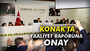 Konak'ta faaliyet raporuna onay