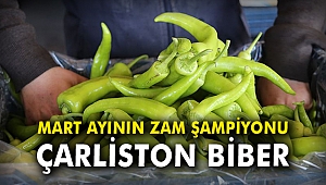 Mart ayının zam şampiyonu çarliston biber
