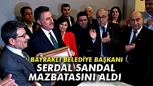 Serdar Sandal mazbatasını aldı