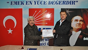 Serdar Aksoy mazbatasını aldı