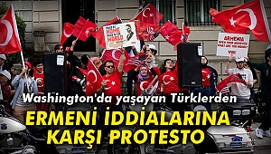 Washington'da yaşayan Türklerden Ermeni iddialarına karşı protesto